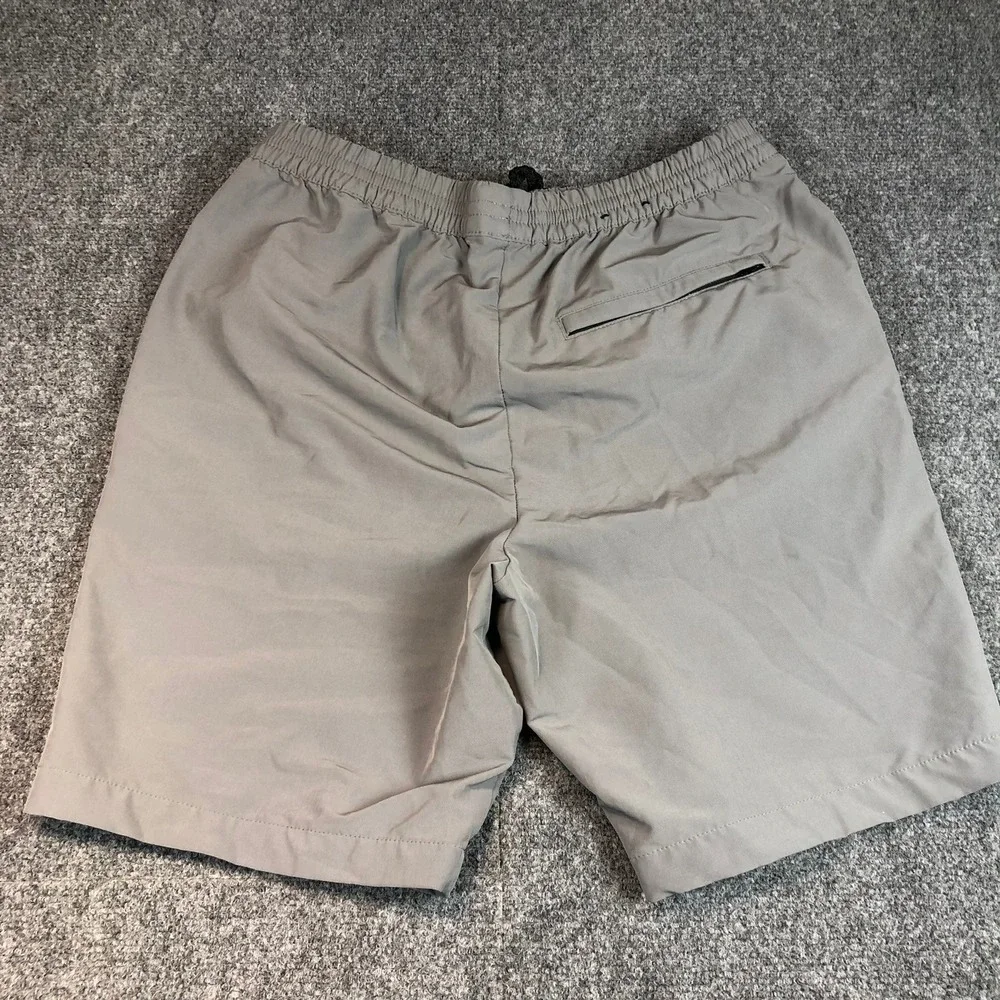 Banana Republic Mens Gray‎ Drawstring Waist Nylon Athletic Shorts Size Medium